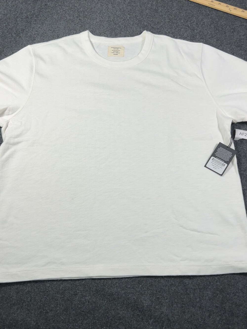 Buck Mason White Field-Spec Cotton Heavy Tee Mens Sz XXL NWI Msrp55 [AF25]